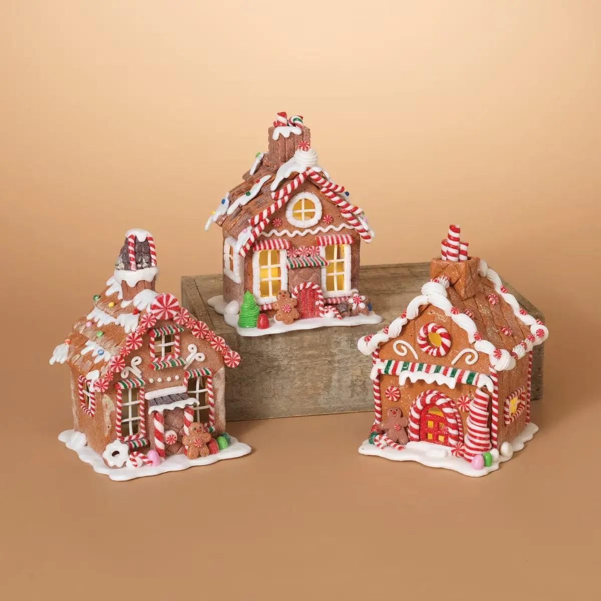 7.4" Battery-Operated Claydough Gingerbread House Tabletop Decoration 1