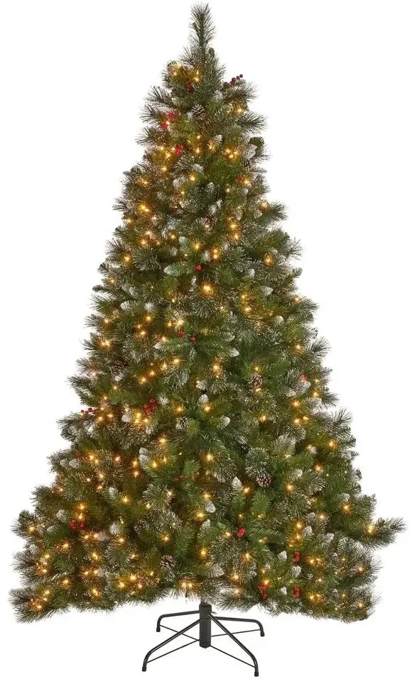 7.5' Essex Pine Dual Instant Lite Pole Musical Pre-Lit Artificial Christmas Tree 1