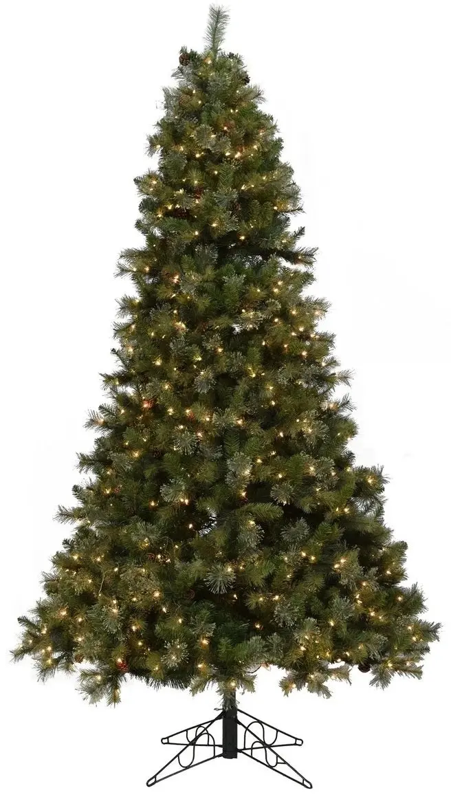 10' Rocky Mountain Instant Lite Pole Pre-Lit Artificial Narrow Fir Tree With Foot Tapper 1