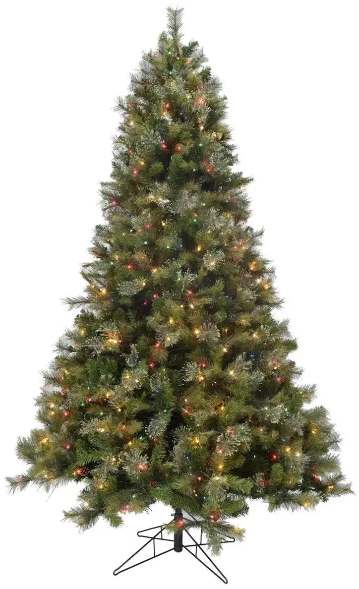 7.5' Rocky Mountain Instant Lite Pole Pre-Lit Artificial Christmas Tree 2