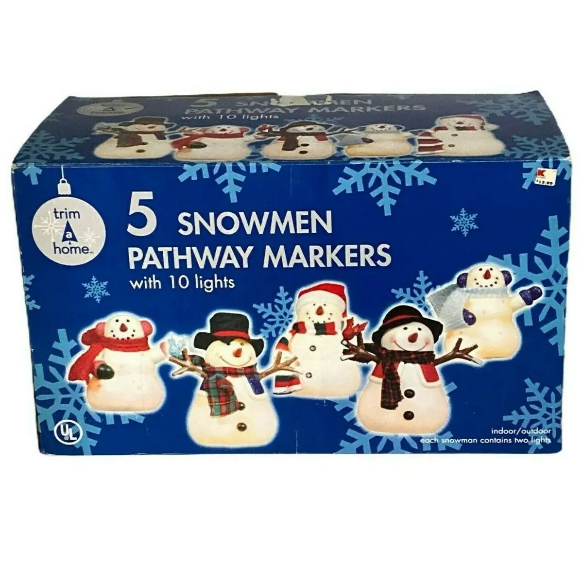 Set Of 5 Lighted Snowman Driveway Markers 1
