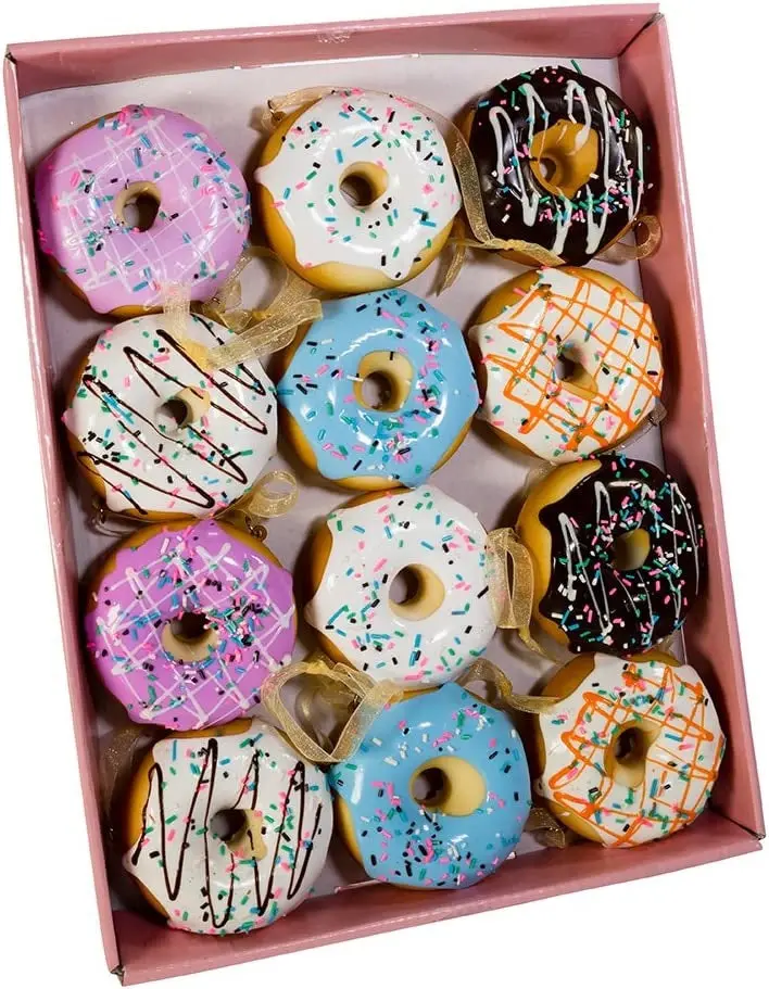 2.75" Frosted Donut Ornament 1