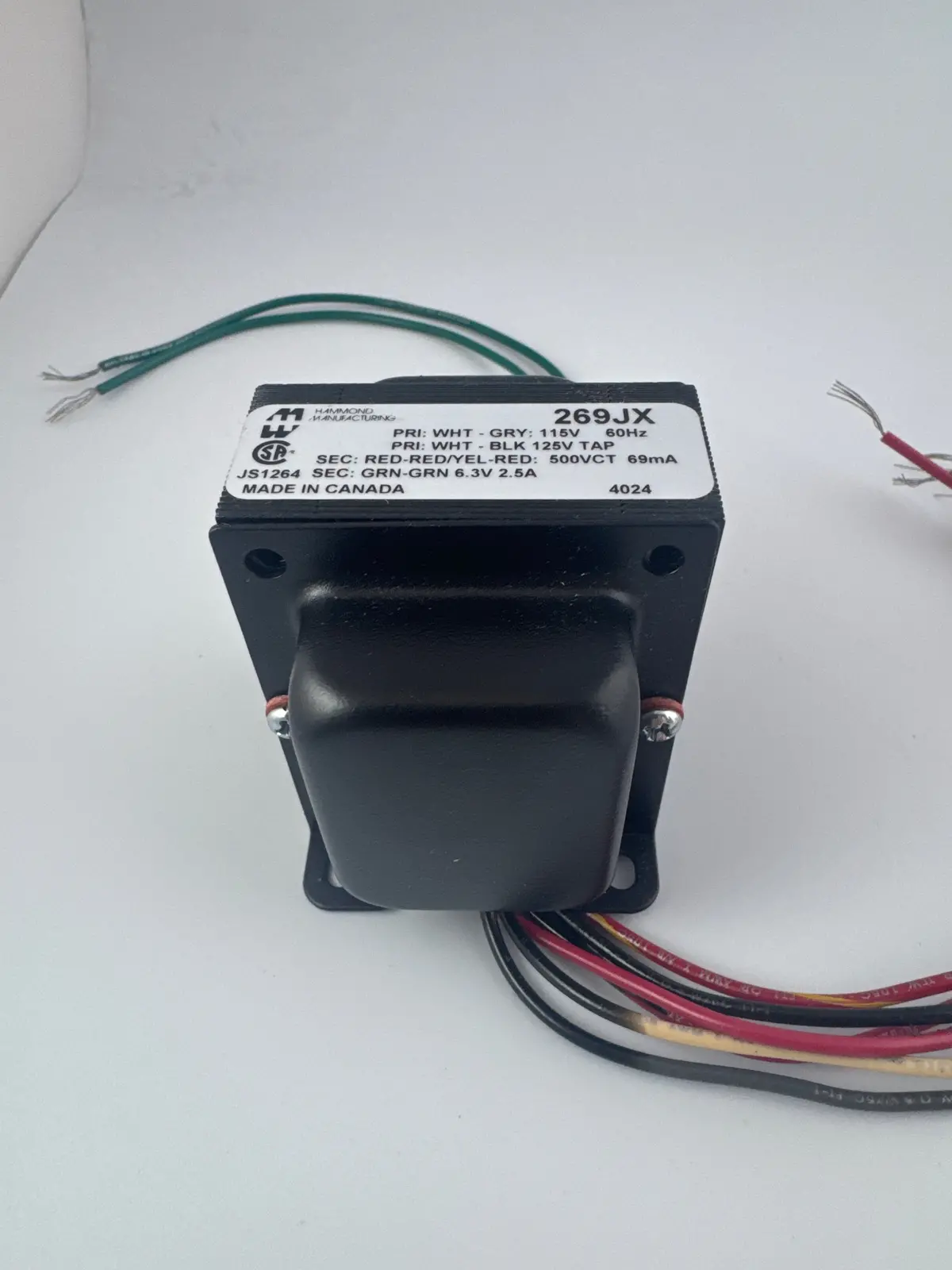 Transformer - Hammond - High Voltage Plate & Filament, Vertical Mount - Apd-269Jx 1