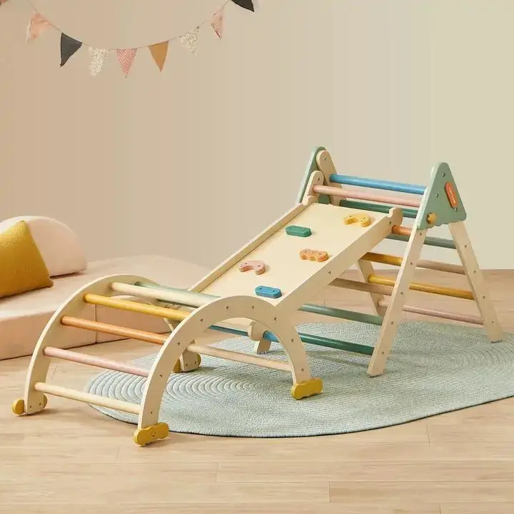 Tiny Land® 7-In-1 Morandi Pikler Triangle Set 1