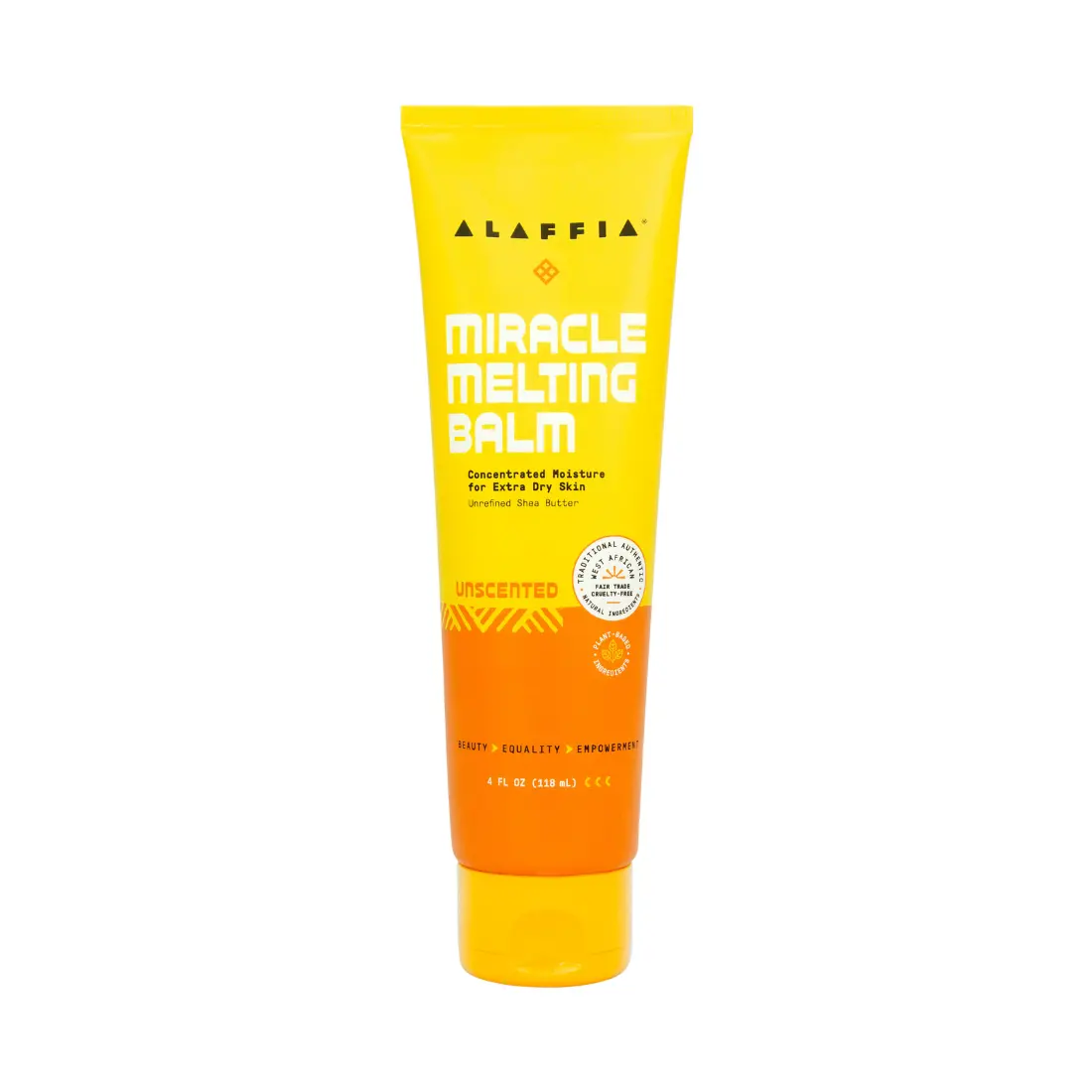 Alaffia Authentic African Miracle Melting Balm, Fragrance Free 4Oz 1
