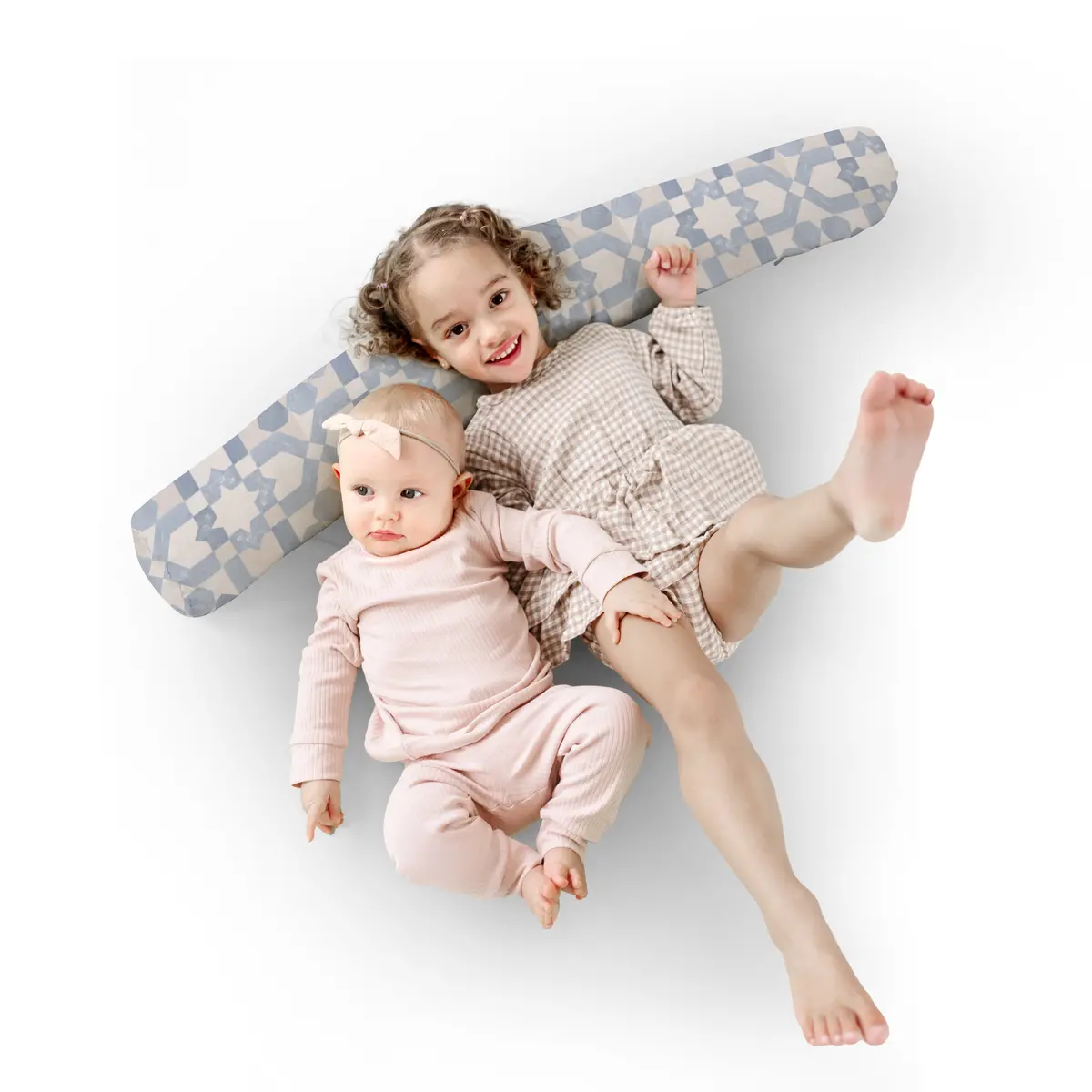 Toki Mats Blue Tile Support Pillow 1