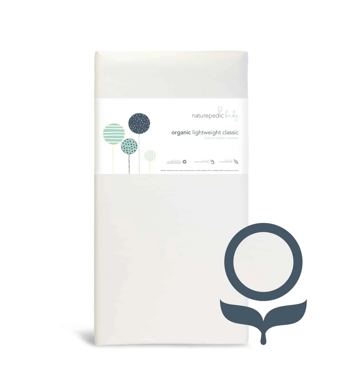 Naturepedic Classic Organic Lightweight Crib Mattress - Seamless 1