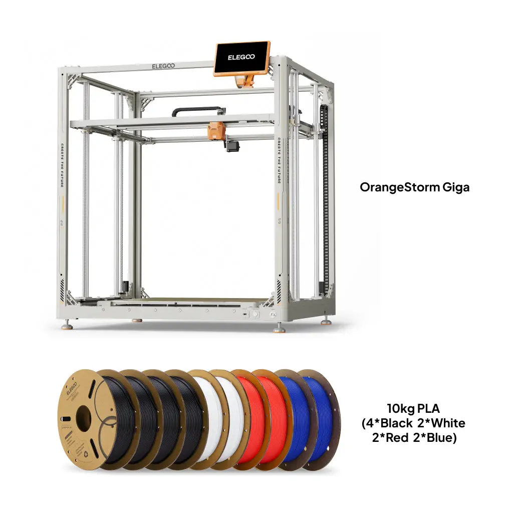 Orangestorm Giga + 10 Kg Pla (4 Colors) 1