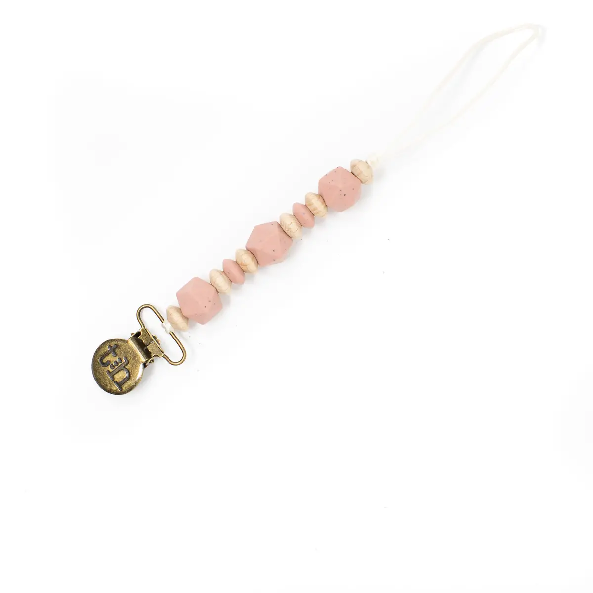Three Hearts Petite Luca Pacifier & Toy Clip - Bpa Free Silicone 4
