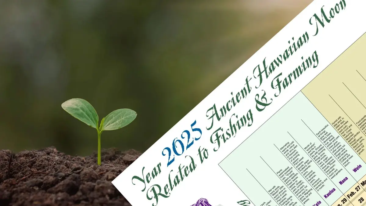 2025 Hawaiian Fishing & Farming Moon Calendar 1