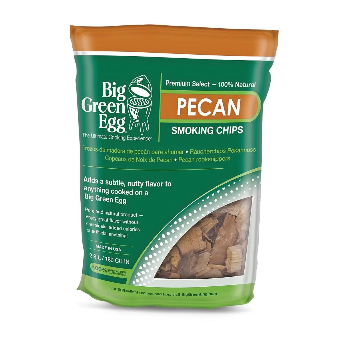 Big Green Egg Premium Kiln Dried Pecan Wood Smoking Chips 1