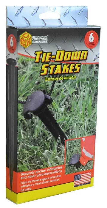 Set Of 6 Tie-Down Stakes For Decorating 1