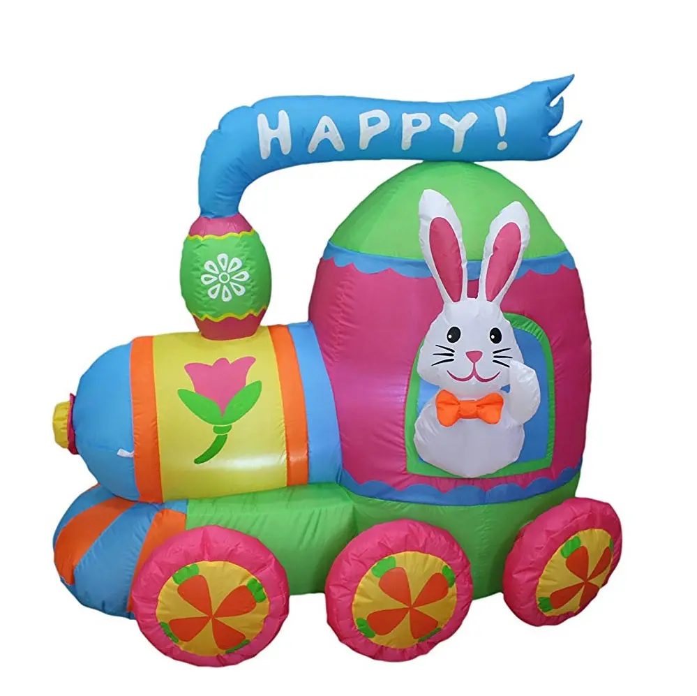 4' Air Inflatable Easter Train Yard Decoration 1
