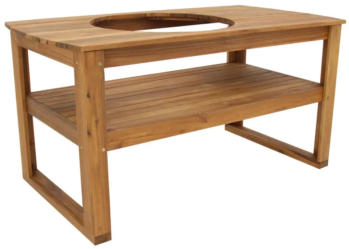 Big Green Egg Acacia Table For Large Or Xlarge Eggs 1