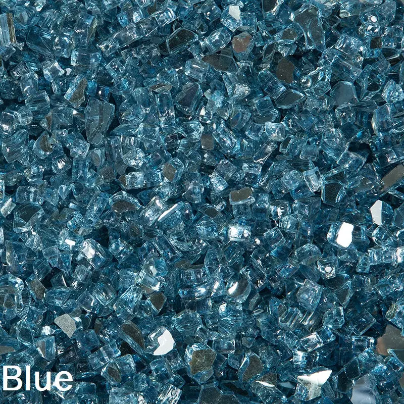 5 Lb. Bag Of Reflective Blue Fire Glass 1