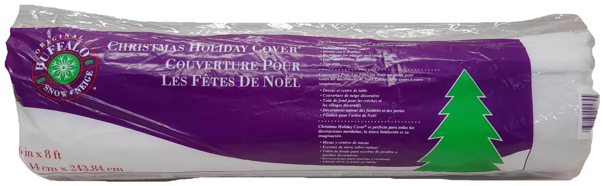 36" X 8 Ft. Buffalo Snow Christmas Holiday Cover® 1
