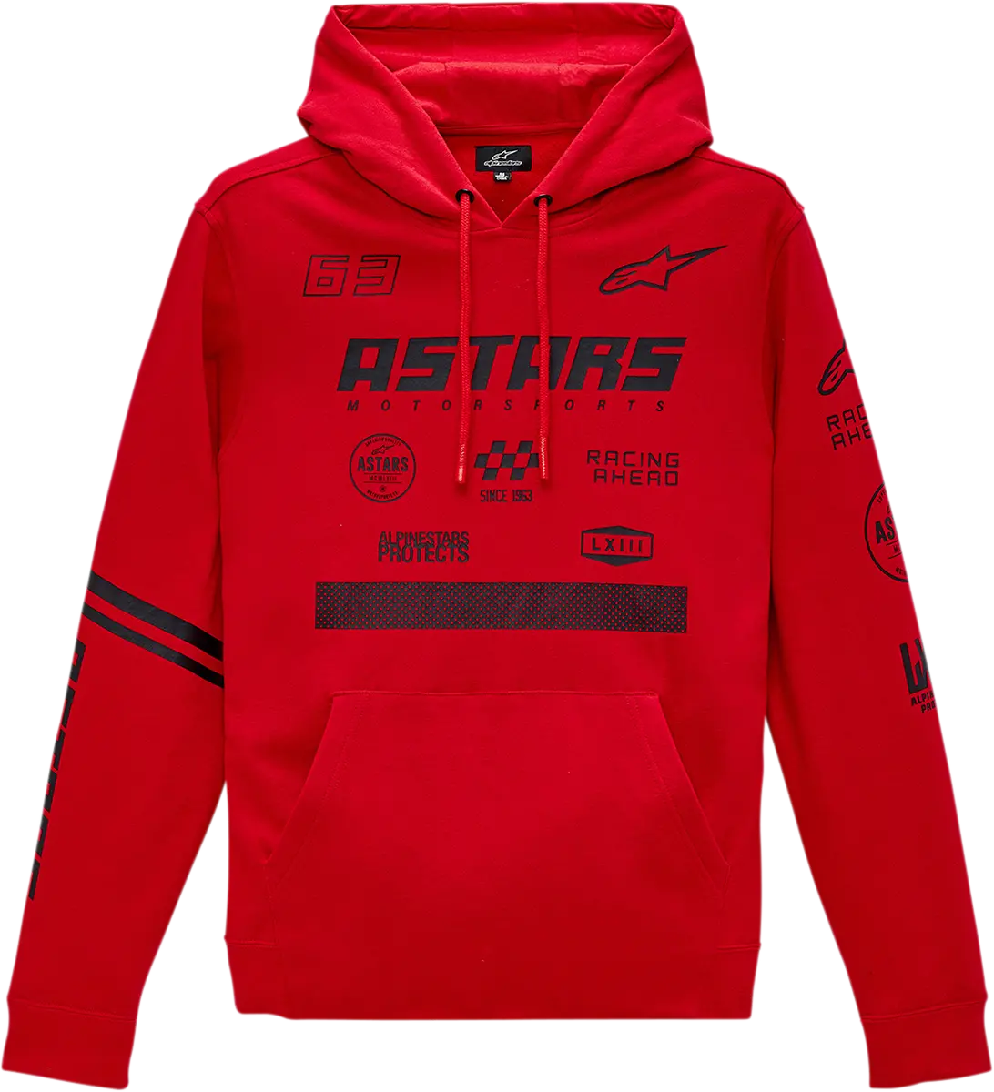 Alpinestars Multi Race Hoodie - Red - Large 12135150030L 1