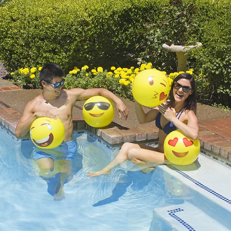 Poolmaster's 4-Pack Of Expressions Beach Balls 1