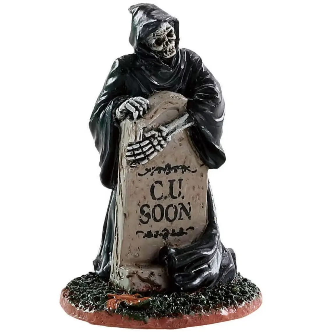 Lemax Spooky Town Grim Reaper Tombstone #84345 1
