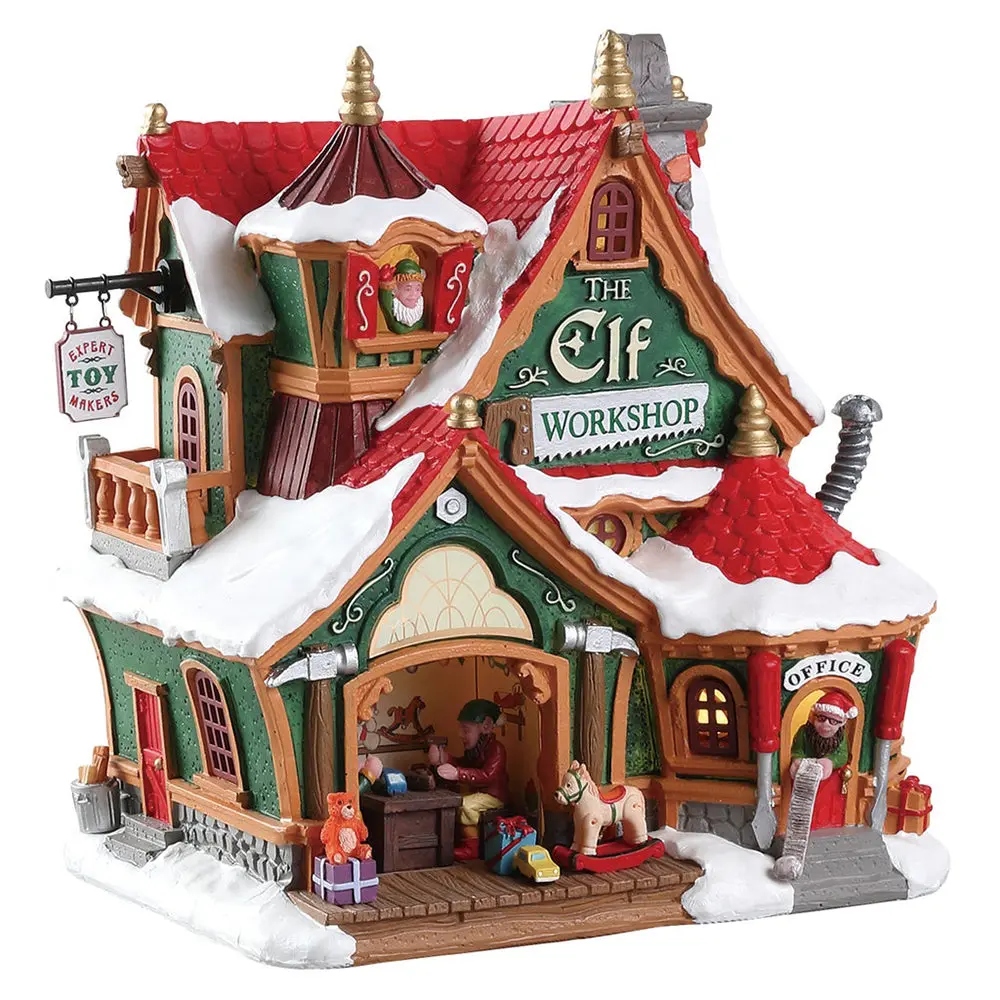Lemax Santa's Wonderland Lighted Building: The Elf Workshop #75291 1