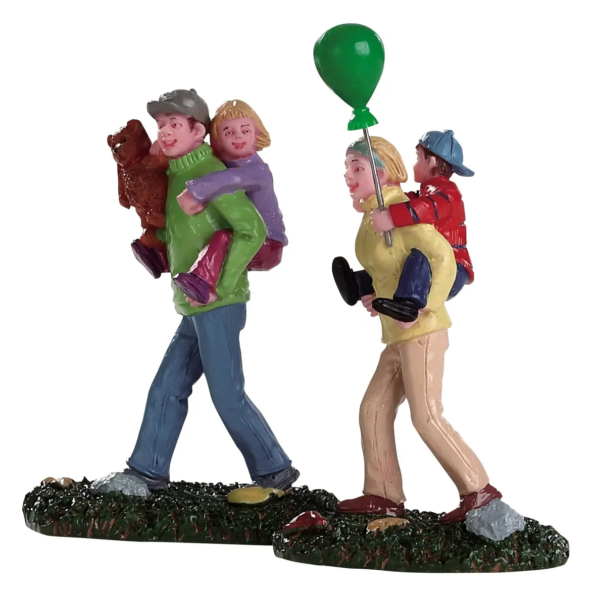 Lemax Carnival Figurines: Coming Home From The Fair, Set Of 2 #82582 1