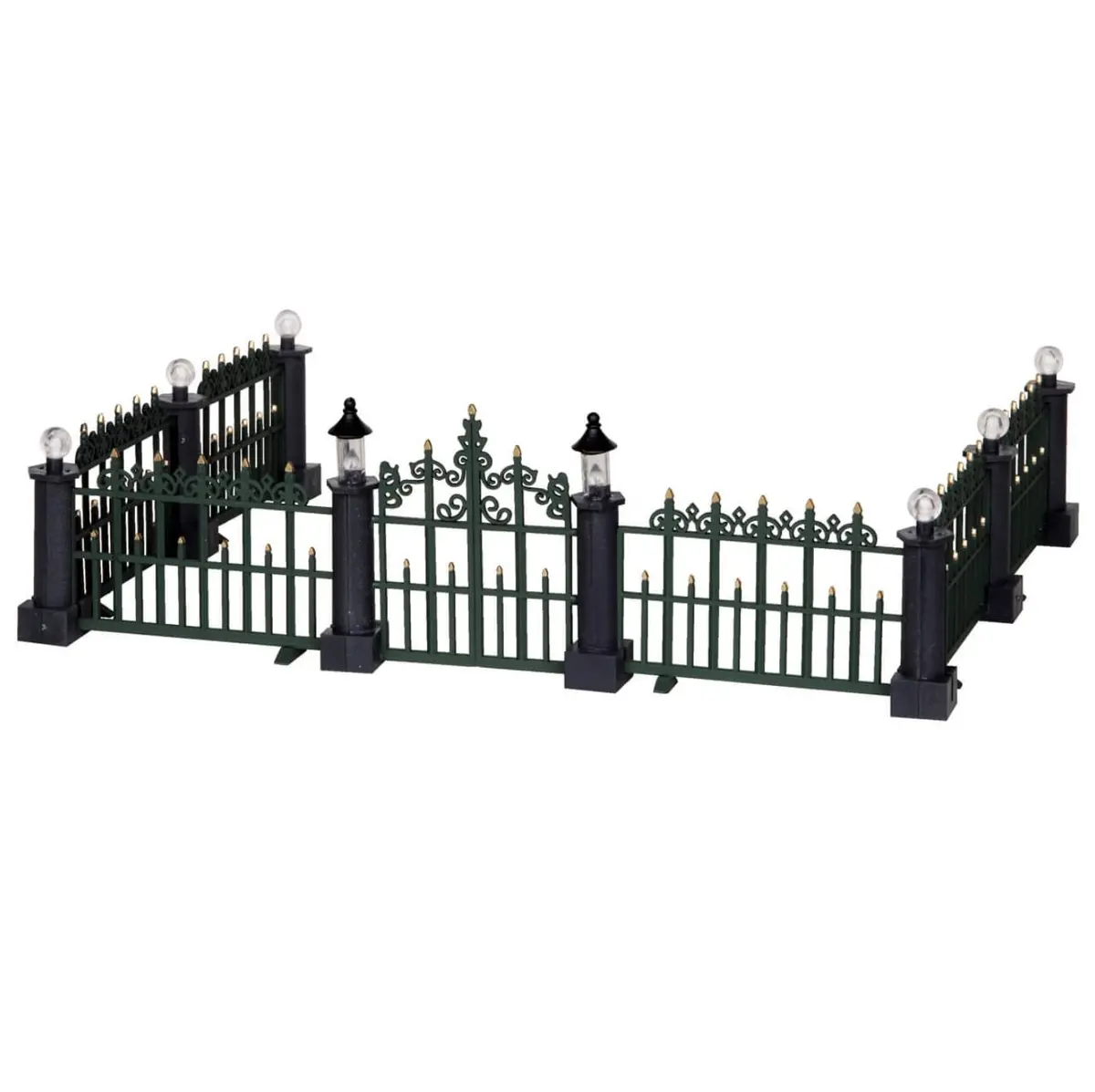 Lemax Caddington Village Accessory: Classic Victorian Fence, Set Of 7 #24534 1