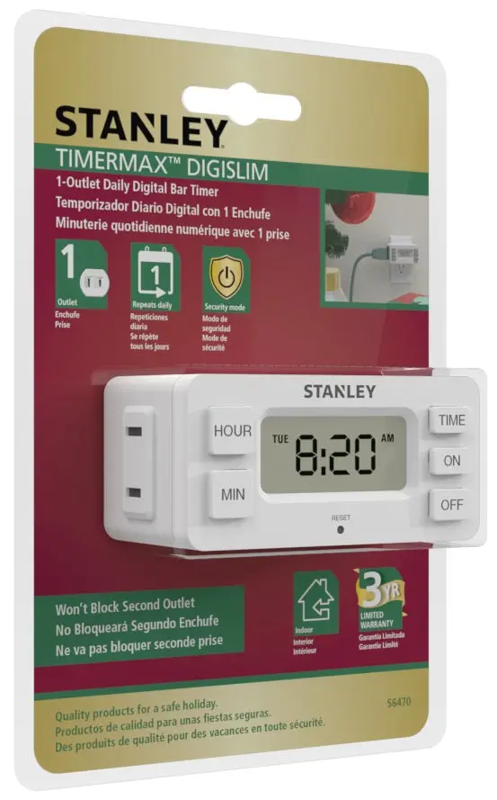 Stanley Timermax™ Digislim Daily Digital Indoor Timer 1