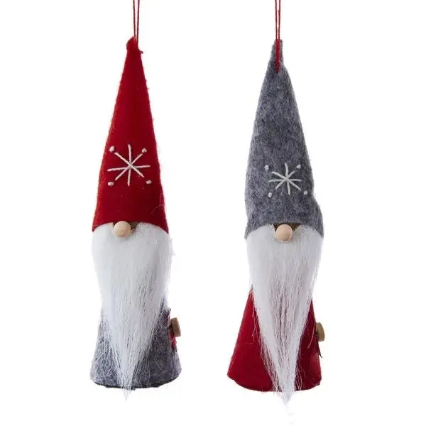 6" Wooden Dwarf Ornament 1