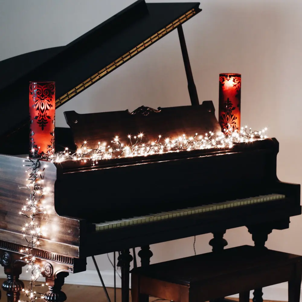 1,504 Led Twinkling Cluster Rice Christmas Lights 1