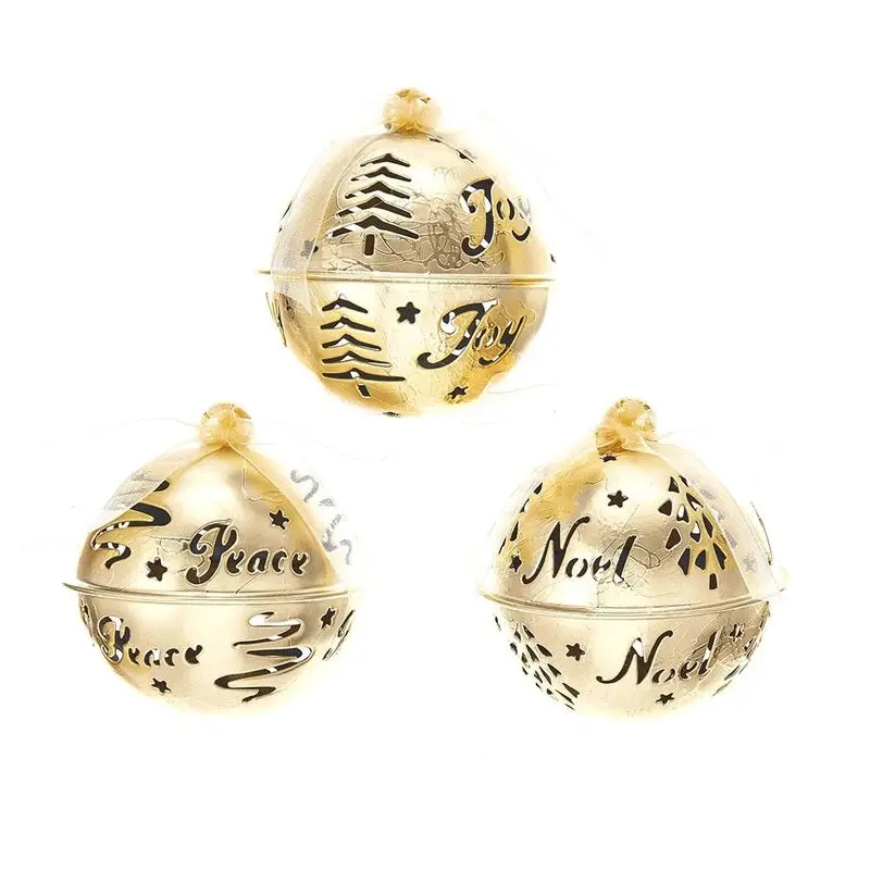 50Mm Holiday Hanging Metal Bell Ornament 1