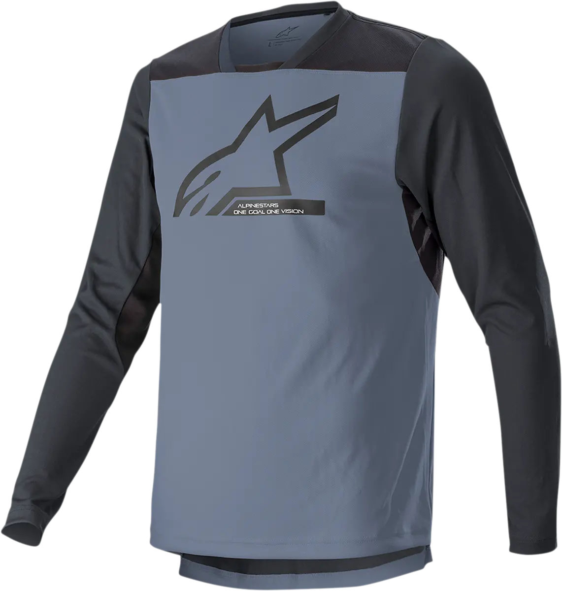 Alpinestars Drop 6.0 V2 Long-Sleeve Motocross Jersey — Black/Gray | Medium (Model 1766422-9291-Md) 1