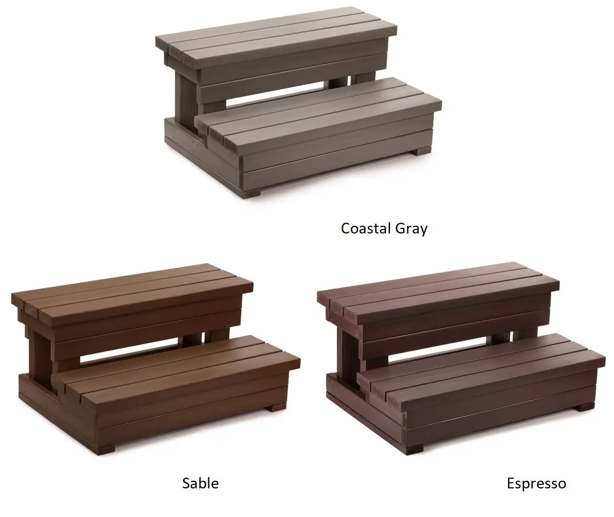 Hot Spring Limelight® Everwood Spa Steps 1