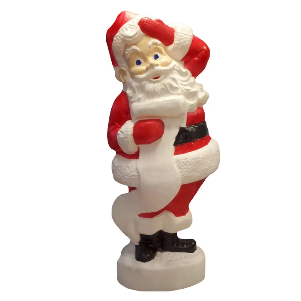 43" Santa With List Blow Mold Christmas Decoration 1