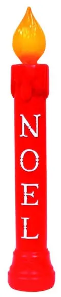 39" Noel Red Candle Blow Mold Christmas Decoration 1