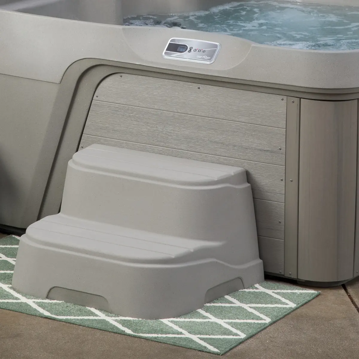 Straight Sand Roto Molded Spa Steps For Mini, Azure, Monterey, Excursion & Premier Hot Tubs 1