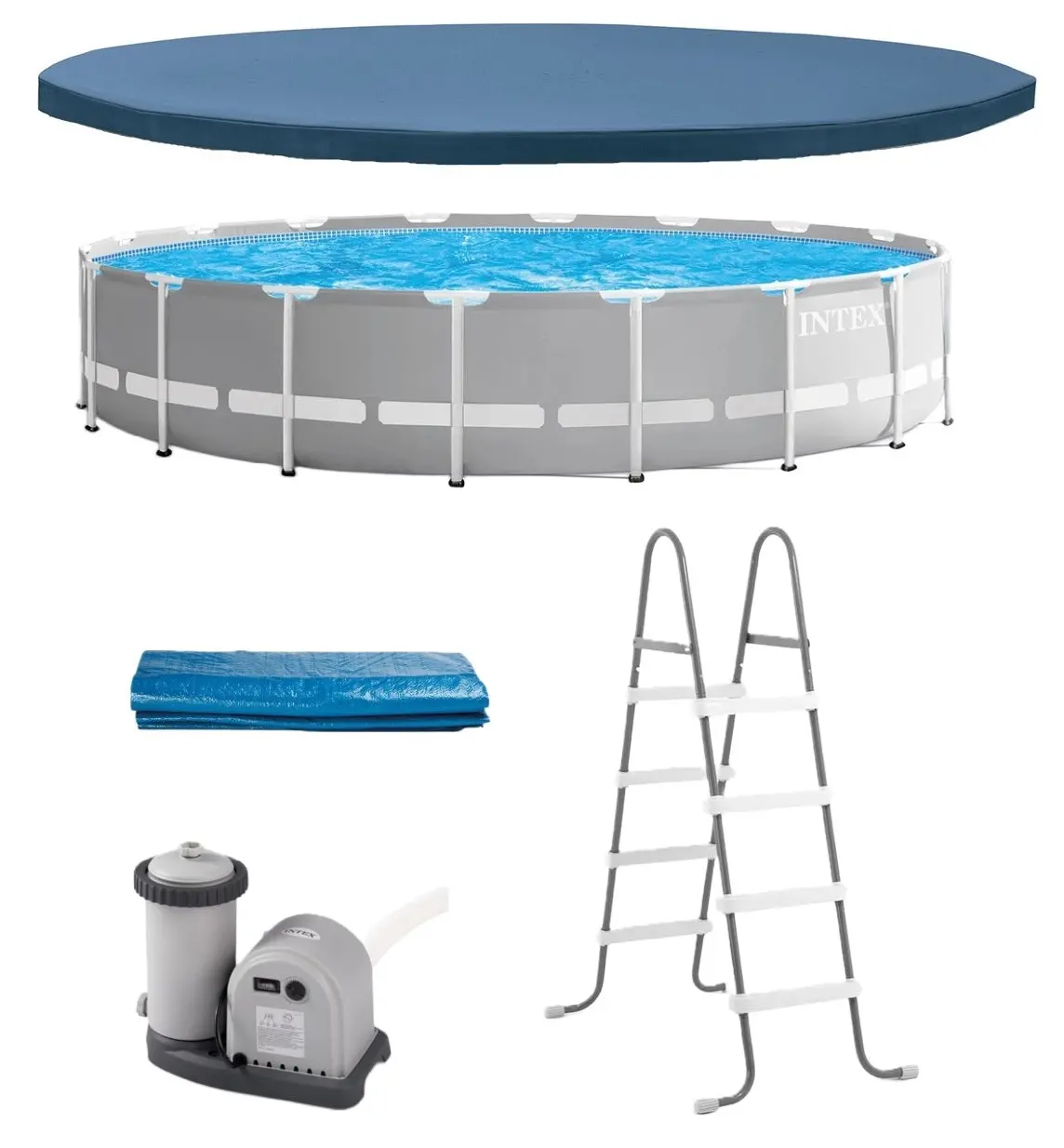 Intex 18' X 48" Prism Frame™ Swimming Pool Set 1