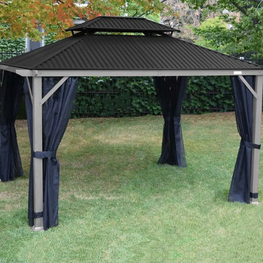 Cambridge Barnwood Hard Top Gazebos 1