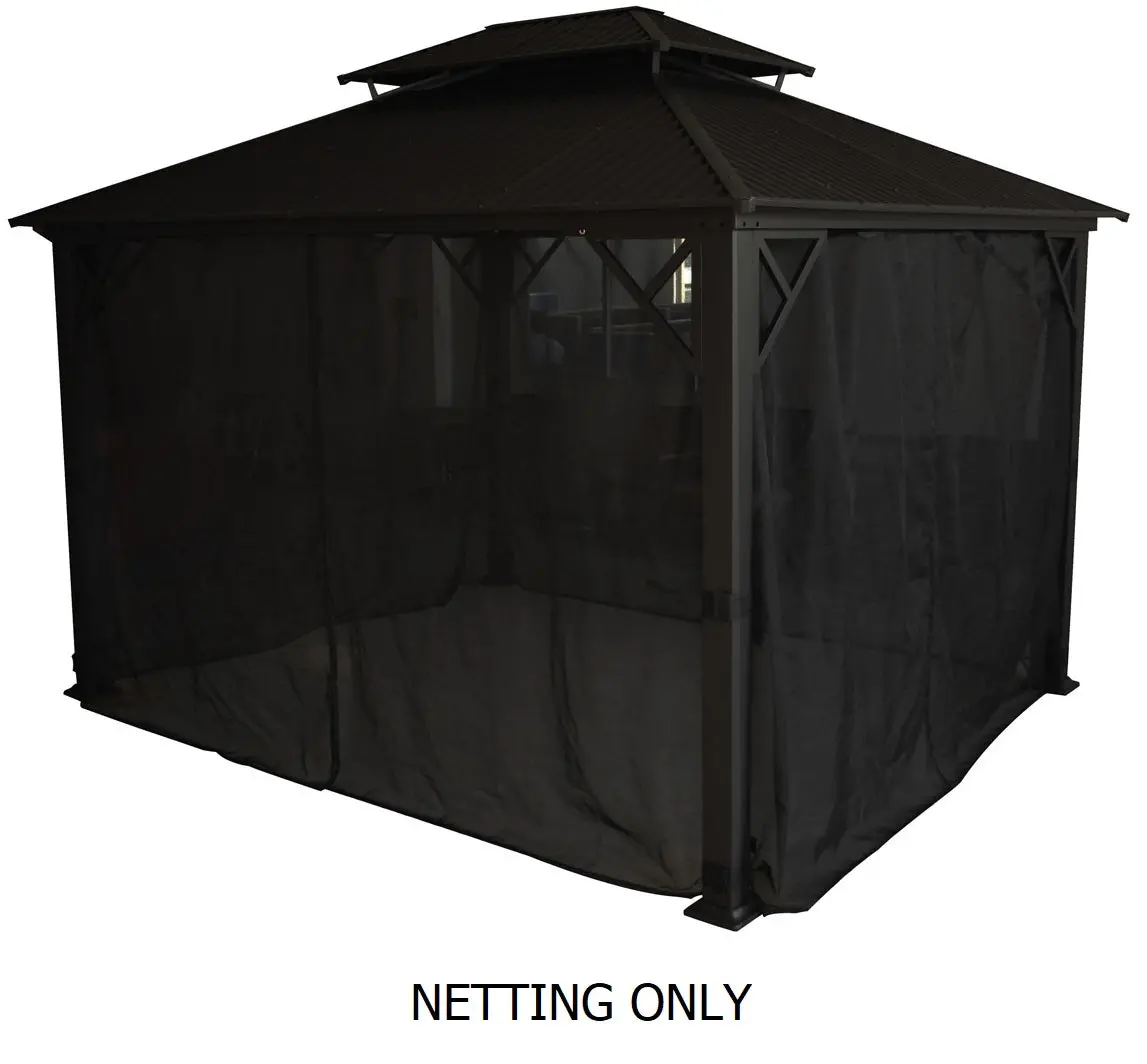 Mosquito Netting For Cambridge Hard Top 10'X12' Or 12'X16' Gazebos 1