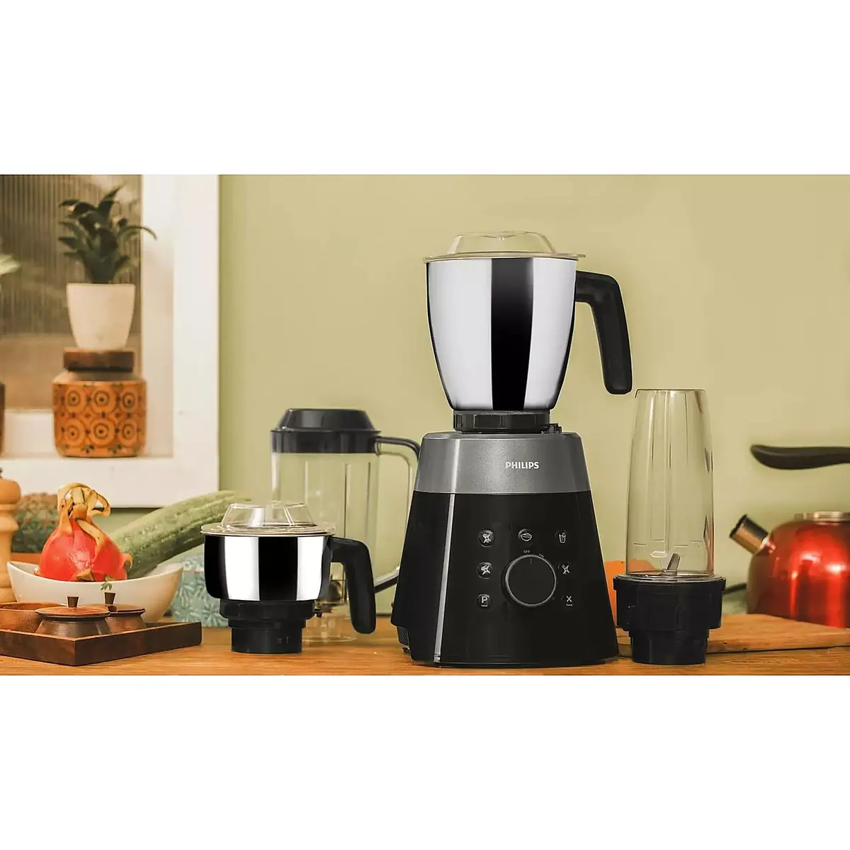 Philips Mixer Grinder 750W With Optimum Speed Sensors - Hl7777/00 2