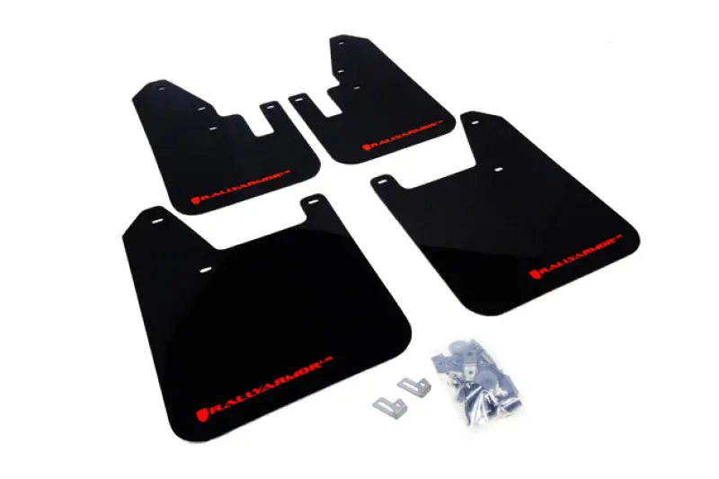 Rally Armor Black Mud Flaps With Red Logo – Designed For 1998–2002 Subaru Forester Ur 1