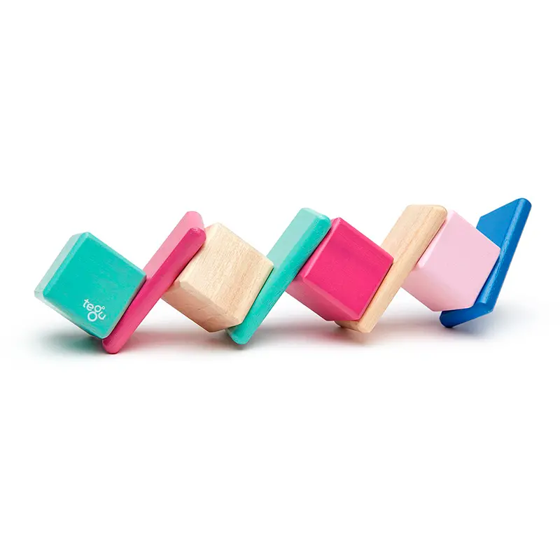 Tegu Original Pocket Pouch Magnetic Wooden Blocks 8 Pieces 5