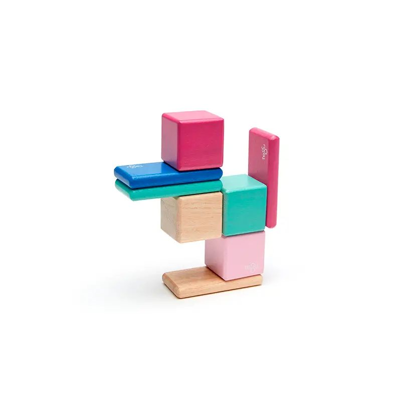 Tegu Original Pocket Pouch Magnetic Wooden Blocks 8 Pieces 7