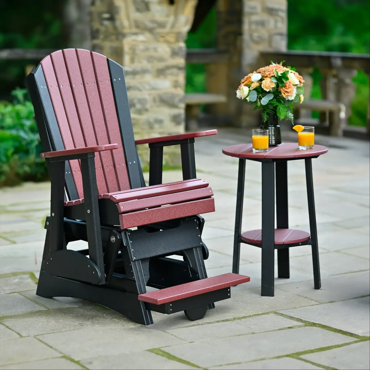 2' Adirondack Balcony Glider Chair From Luxcraft 1