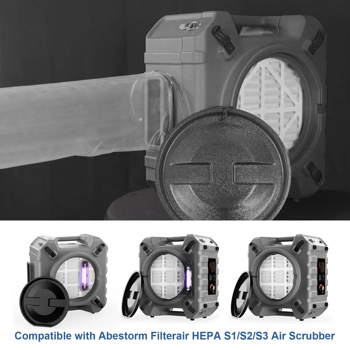 Abestorm Industry Lay Flat Poly Ducting (12.4 Inch X 16.4 Feet, Outlet) 1