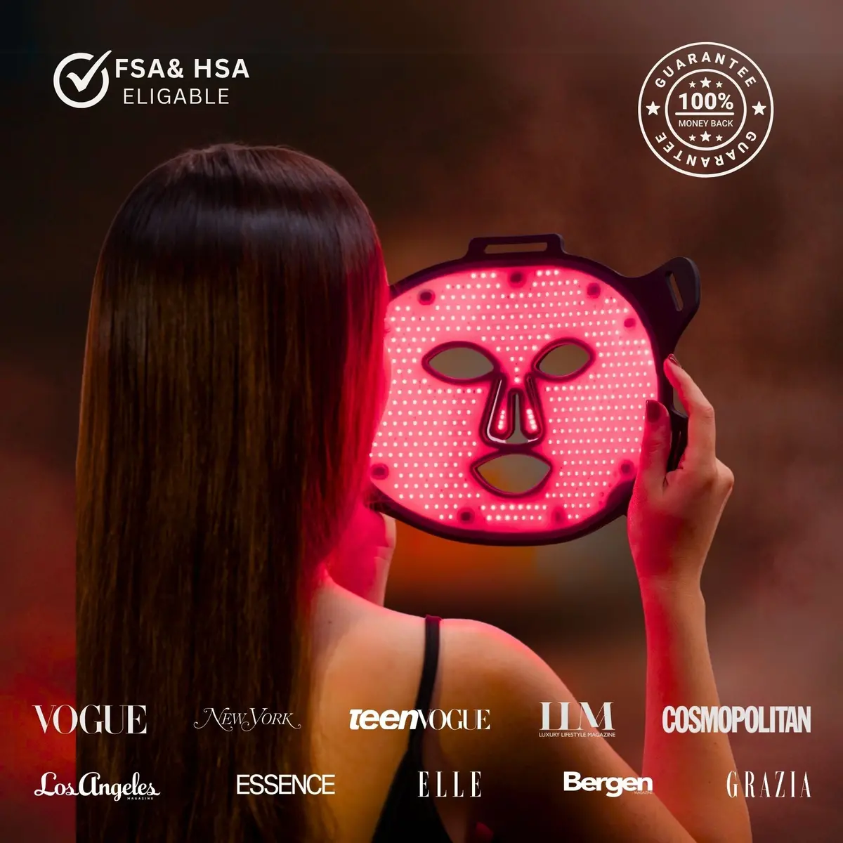Viso Fda-Certified Red Light Therapy Mask - 470 Micro-Leds For Anti-Aging 2