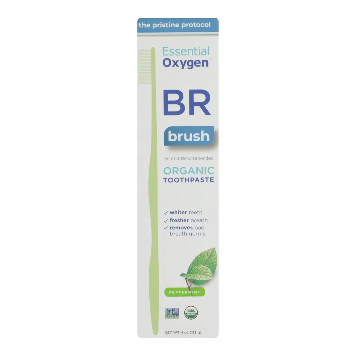 Essential Oxygen Peppermint Toothpaste - 4 Oz. 1