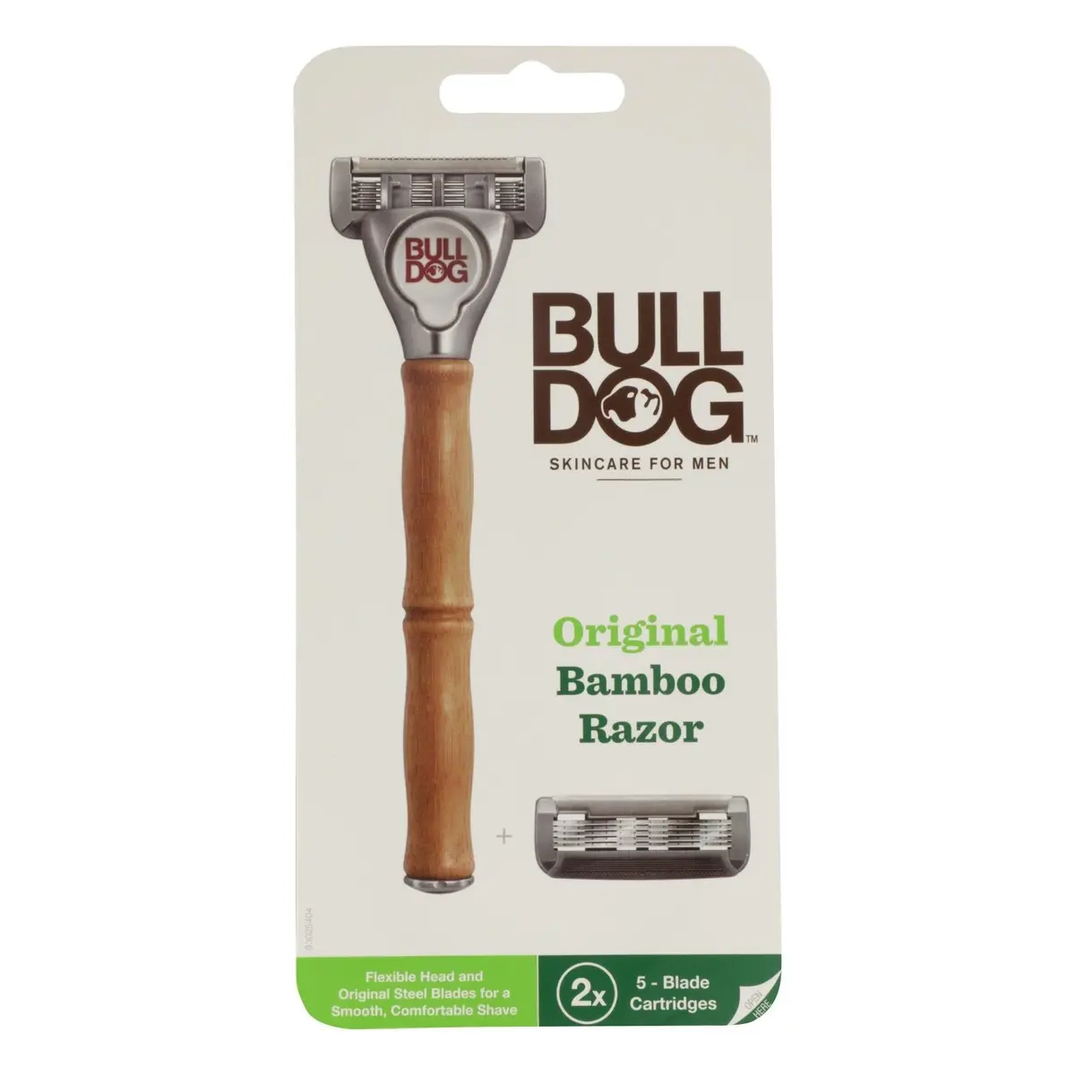 Bulldog Bamboo Razor + Original Razor Cartridges 4  (4 Packs) 1