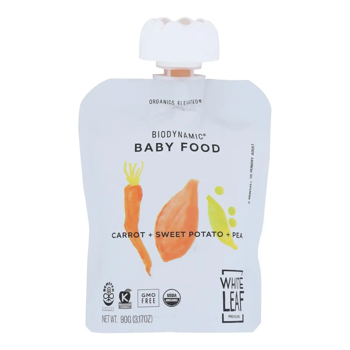 White Leaf Provisions Sweet Potato Puree Baby Food (Pack Of 6 - 3.17 Oz.) 1