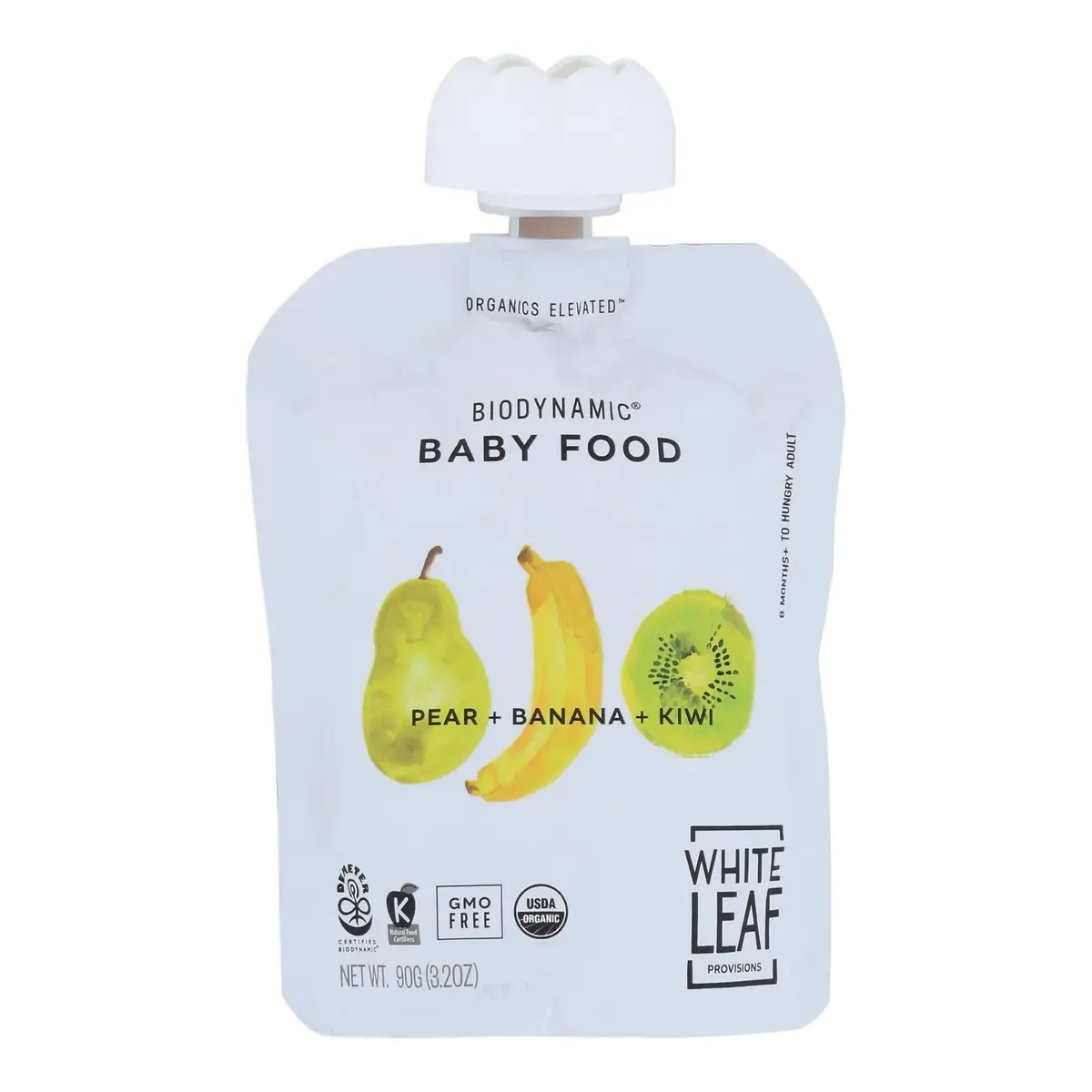 White Leaf Provisions Pear, Banana, And Kiwi Baby Food Pack (6 - 3.2 Oz.) 1