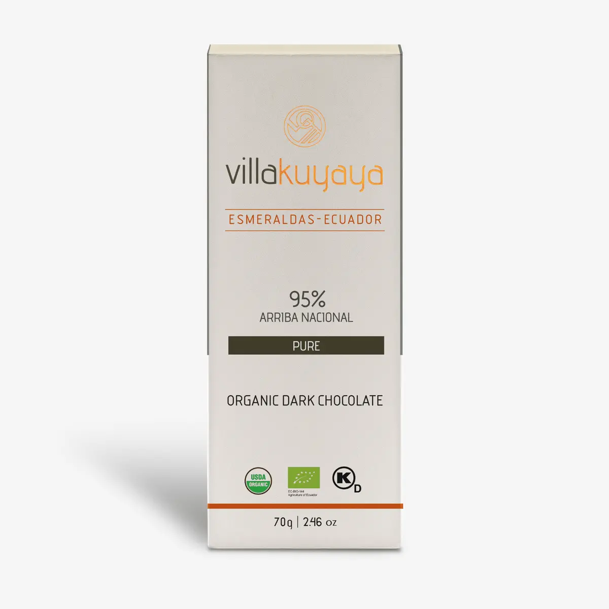 Villakuyaya Organic Dark Chocolate Single Origin 95% Pure (10 Pack) 1